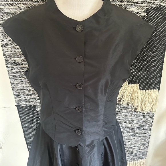 Lilith black short sleeve button down dress size 36/XS - Picture 3 of 13